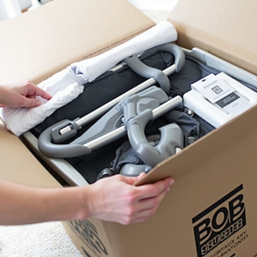 how to fold bob double stroller